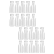 20St Milchflaschen Mit Verschluss Transparente Joghurtflaschen