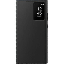 Black Smart View Wallet Case for Galaxy S24 Ultra