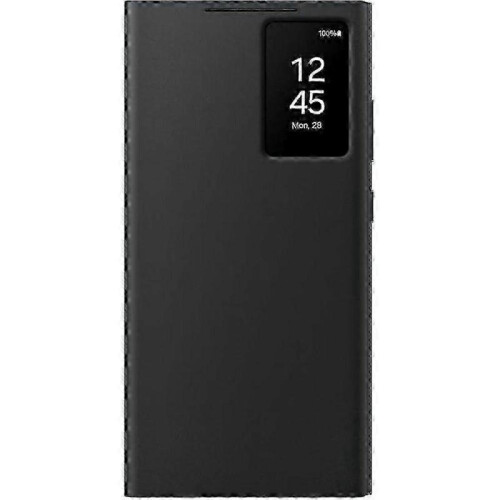 Black Smart View Wallet Case for Galaxy S24 Ultra