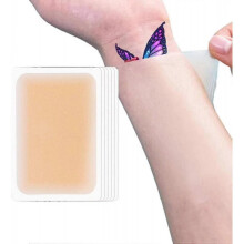 12 Pcs Tattoo Cover Up Sticker, Ultra-thin Invisible Breathable Waterproof Tattoo Concealing Tape Tattoo Flaw Conceal Tape Scar Covering Sticker
