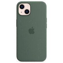 (Midnight Green) For iPhone 13 Compatible with MagSafe Liquid Silicone Phone Back Cover [Induction Popover]