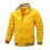 (M,Yellow)Men's Lightweight Bomber Jacket Windbreaker Active Coat with Full Zip and Standing Collar for Spring Fall - DSW 1