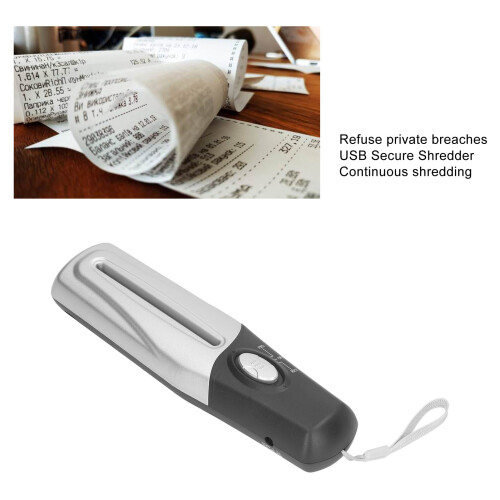 Space-Saving Mini Paper Shredder USB 4mm Capacity for Home Office 2