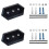 3 Packs Wall Mount Skateboard Holder Skateboard Hanger for Skateboard Deck Display and Storage 3