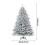 Living And Home 7FT/ 210cm Flocked PE Christmas Tree with X-Frame Stand 5