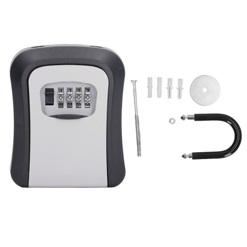Durable 5in Key Lock Box with 10000 Combinations for Outdoor Use 2