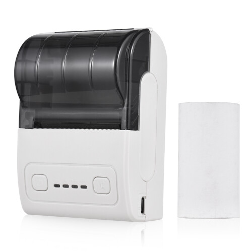Bisofice Mini Thermal Printer 2 Inch Wireless USB Receipt Printer with 1500mAh Battery 1