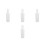 4Pcs Meat Tamper Plastic Rod Meat Accessory White Kitchen Tool 9