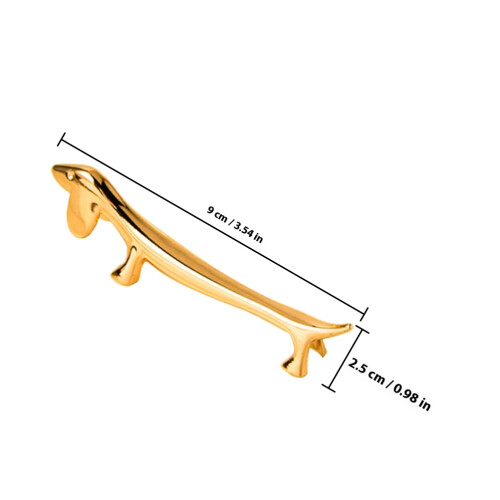 2Stk Hundform Essstäbchenhalter Aus Metall Für 1