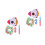 2Stk Rocket Pinata Deko Mit Augenbinde Stab Konfetti Party 9