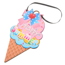 Eiscreme Türschild Rustikal
