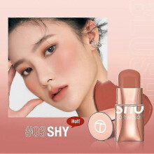 (C) Ladies Lightweight Cosmetics Blush Skin Pocket Blush Stick
