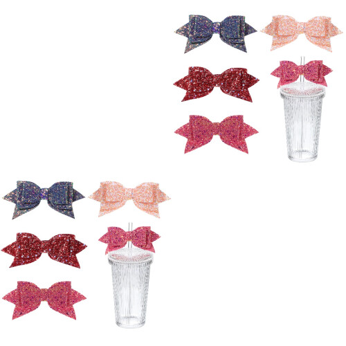 8 Bowknot Strohhalmtopper Dekorative Zubehör 2
