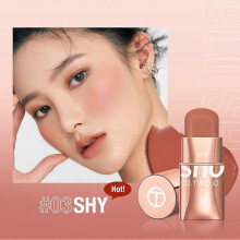 (C) Ladies Lightweight Cosmetics Blush Skin Pocket Blush Stick