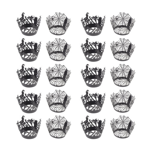50Stk Einzigartige Muffin Förmchen Für Halloween 1