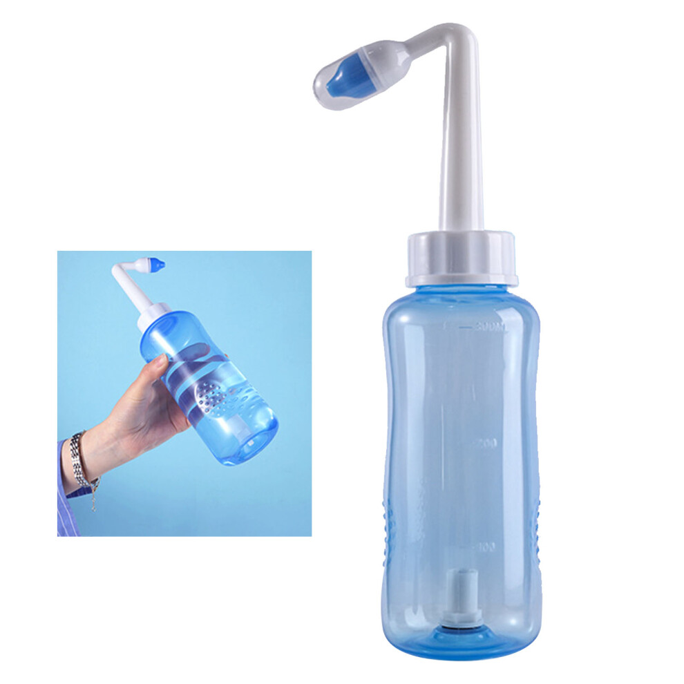 300ml Automatic Nasal Rinse Bottle for Adults & Kids, Handheld Nasal Irrigation System