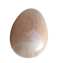 Wooden Sand Egg Maracas for Kids Beech Hand Percussion Musical Toy Rattle