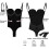 (S, Black) Backless Body Shaper For Women Push Up Bra Low Back Thong Bodysuit 4