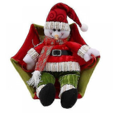 (green snowman) 2024  Santa Claus Smowman Hanging Ceiling Decorations Parachute New Year  Pendant  Home Decoration Supplies [HS]