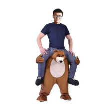 (White Brown Bear) novelty fun unisex costume party stage performance costume with stuff your own legs