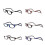 (1.00 strength,Leopard)Hanging Eyeglasses Folding Magnetic Reading Glasses Front Click Connect Neck Hot 2