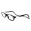 (4.0 strength,Black)Hanging Eyeglasses Folding Magnetic Reading Glasses Front Click Connect Neck Hot 1