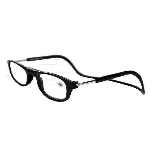 (1.00 strength,Leopard)Hanging Eyeglasses Folding Magnetic Reading Glasses Front Click Connect Neck Hot 2