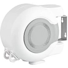 30m Double Retractable Washing Line - Long Indoor Or Outdoor Clothesline Dryer Reel (2 X 15m Lines)