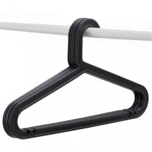 (Black) 10 Pack Standard Pp Hanger Lightweight Shirt Hanger For Everyday Use