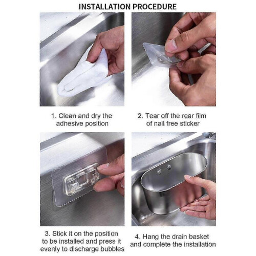 Stainless Steel Multifunctional Hanging Sink Drain Filter Basket Colander for Kitchen 2