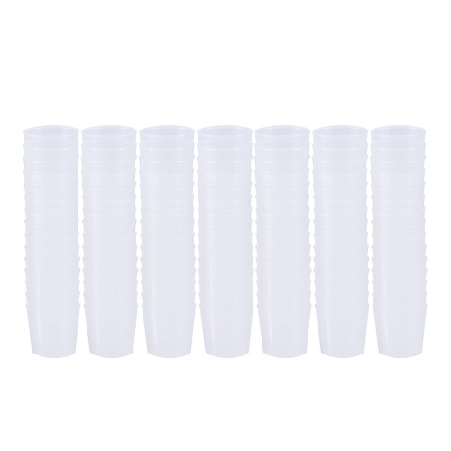 60 Stk. 30 Ml Kunststoff Messbecher Mit Eichstrichen Transparent