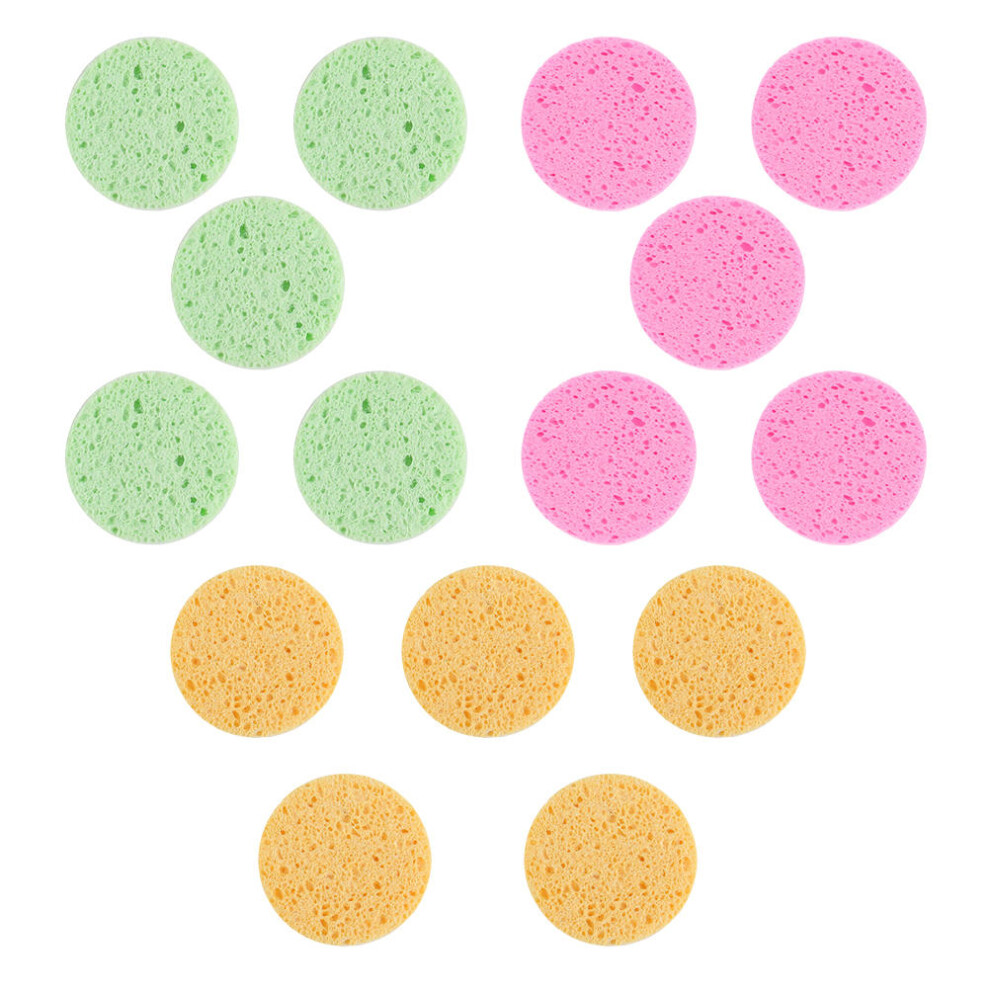 Inoomp 15Pcs Rounded Makeup For Face Application And Cleaning