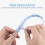 4Pcs Silicone Pacifier Clips With Safety Straps Anti-Lost Chains 4