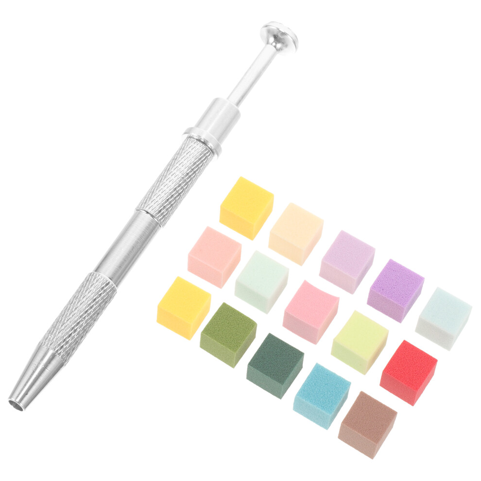 Inoomp 1Set Nail Art Up Tool With Assorted Soft Nail Sponges For Manicure Use