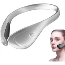 (White) Perfect Jaw Ems Microcurrent Lifting Device,ems Microcurrent Face V Shape Beauty Device V Face Shaping Massager