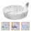 20 Pezzi Piatti Pesatura In Alluminio Vaschette 55ml 3