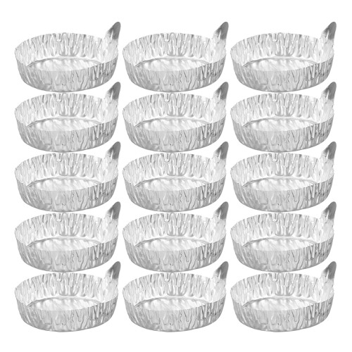 20 Pezzi Piatti Pesatura In Alluminio Vaschette 55ml
