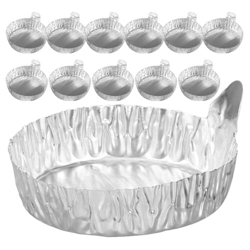 20 Pezzi Piatti Pesatura In Alluminio Vaschette 55ml 1