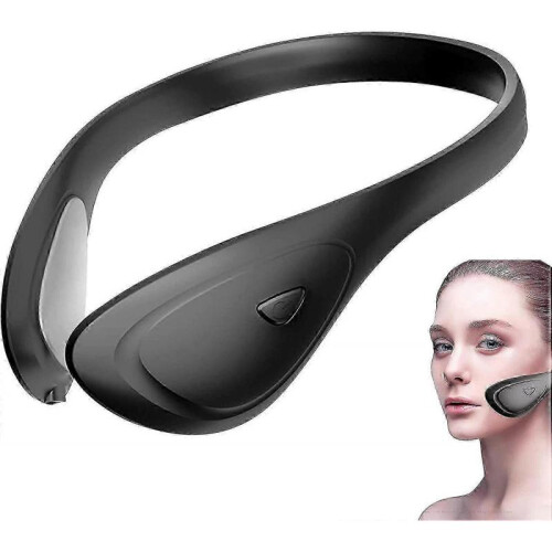 (Black) Perfect Jaw Ems Microcurrent Lifting Device,ems Microcurrent Face V Shape Beauty Device V Face Shaping Massager