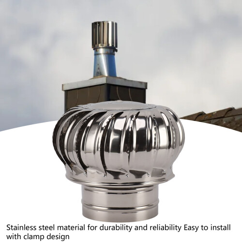 Stainless Steel Rotating Chimney Vent Cap 200 Type, 1138g 2