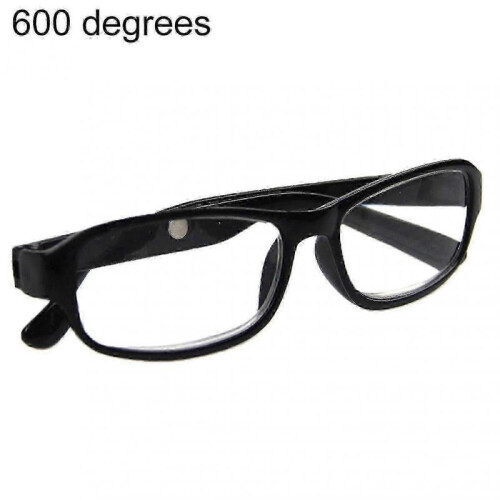 (6, Black) Optimized Reading Glasses +4.5 to +6.0 with HD Optical Lenses & Lightweight Frame