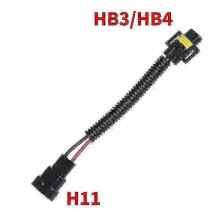 (9005 To H11(1 pcs)) H11 to 9005/9006 HB3/HB4 Headlight Fog Light Adapter Wiring Harness 2.5mm Quality Cable
