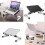 (White)Adjustable Stand Aluminum Universal Table Laptop Stand (Black) 4