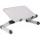 (White)Adjustable Stand Aluminum Universal Table Laptop Stand (Black) 1