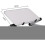 (White)Adjustable Stand Aluminum Universal Table Laptop Stand (Black) 2