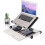 (Black) Adjustable Stand Aluminum Universal Table Laptop Stand (Black) 4