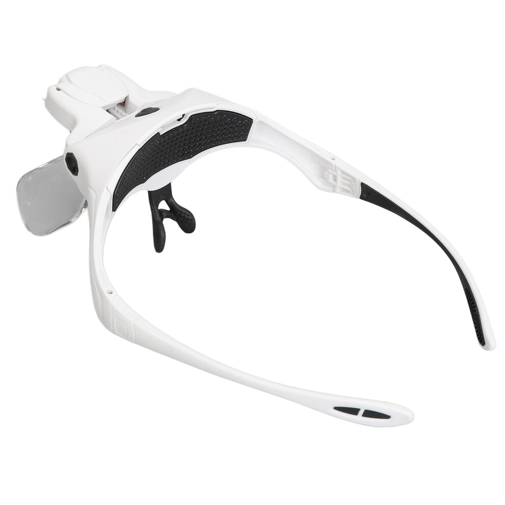 Light Rechargeable Headband Magnifier With 4 Led S, 1.0X-3.5X