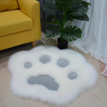 Fluffy Rug Cat Paw Shaggy Plush Carpet Soft Fluffy Area Rug for Living Room Bedroom