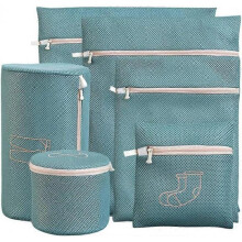 Complete Set of 6 Laundry Nets All Sizes (Washing Bags) specially designed for your various sensitive or quality laundry
