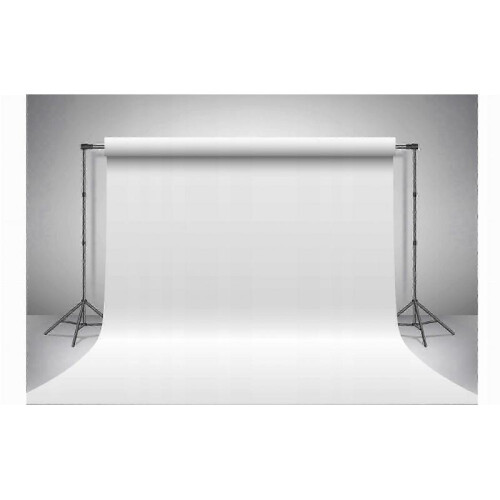 White Vinyl Photographic Background 200 cm X 400 cm for Studio Use